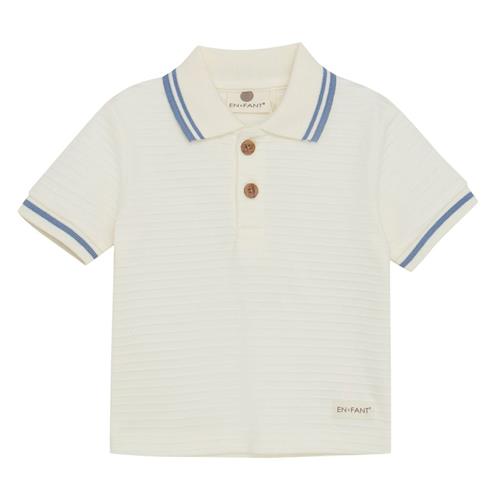EnFant Poloshirt Egret 62 cm  Hvid  62 cm  Drenge