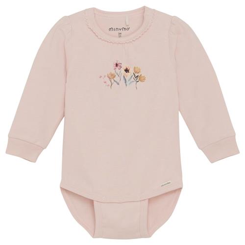 Minymo GOTS Baby Body Peach Whip 50 cm  Lyserød  50 cm  Drenge, Piger