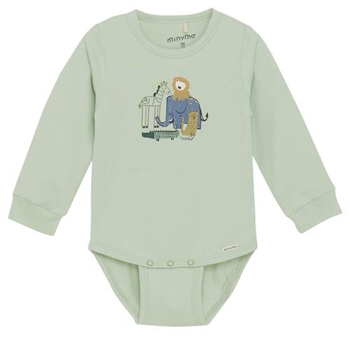Minymo GOTS Baby Body Sea Foam 80 cm  Grøn  80 cm  Drenge, Piger