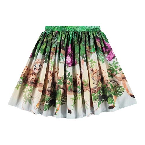 Molo Bonnie Skirt Fluffy Pumas 92/98 cm  Grøn  92/98 cm  Piger
