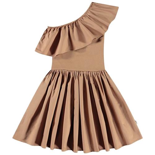 Molo Chloey Short Sleeve Dress Sandalwood 92/98 cm  Brun  92/98 cm  Piger