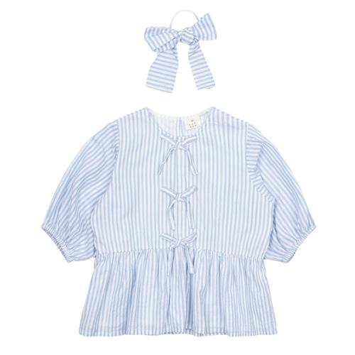 The New Nalani Til Toppen White Swan Striped White Swan Striped 11-12 Y  Blå  11-12 år  Piger