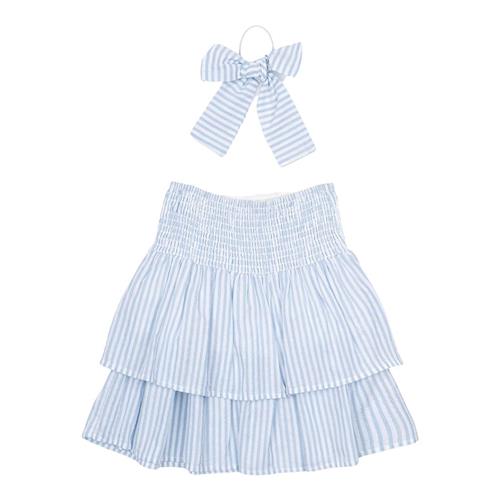 The New Nalani Nederdel White Swan Striped White Swan Striped 7-8 Y  Blå  7-8 år  Piger
