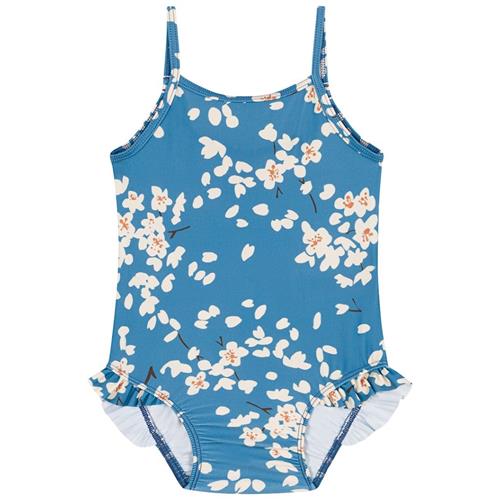 Petit Bateau Blomstret Badedragt Blå 12 Months  Blå  12 måneder  Piger