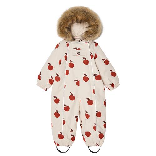 Kuling Val D'Isere Vinter-overtræksdragt Foggy White Big Apple 104cm  Creme  104 cm  Drenge, Piger