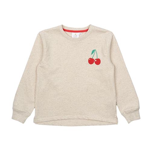 The New Natasha Sweatshirt Oatmeal Melange Oatmeal Melange 5-6 Y  Creme  5-6 år  Piger