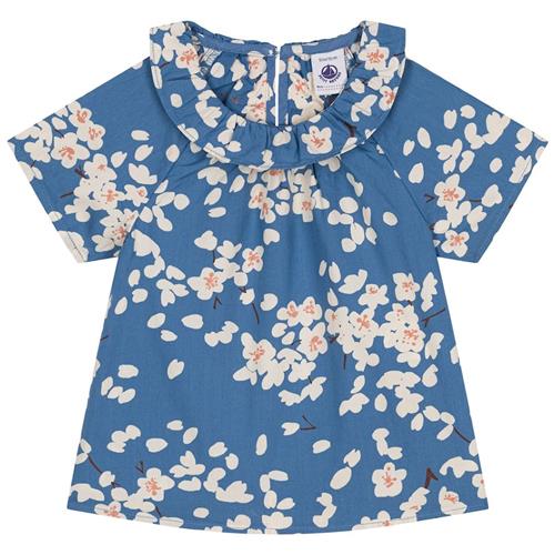 Petit Bateau Blomstret Bluse Til Baby Blå 18 Months  Blå  18 måneder  Piger