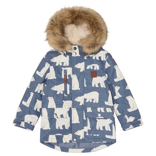 Kuling Val Thorens Parkaer Polar Bear  80 cm  Blå  80 cm  Drenge, Piger