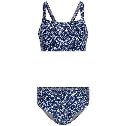 Petit Bateau Blomstret Bikini Navyblå 4 Y  Blå  4 år  Piger