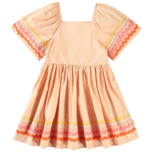 Molo Clotilde Short-Sleeved Dress Pale Melon 146/152 cm  Orange.  146/152 cm  Piger
