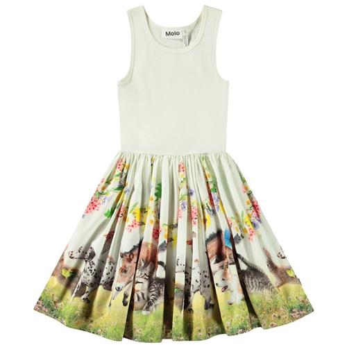 Molo Cassandra Short-Sleeved Dress Joy Run 98/104 cm  Grøn  98/104 cm  Piger