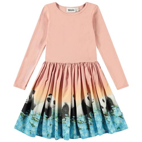 Molo Casie Long-Sleeved Dress Pandamazing 110/116 cm  Lyserød  110/116 cm  Piger