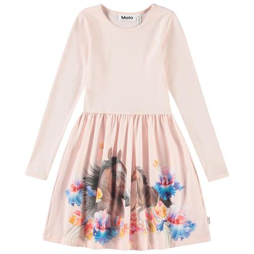 Molo Credence Long-Sleeved Dress Horses 98/104 cm  Lyserød  98/104 cm  Piger