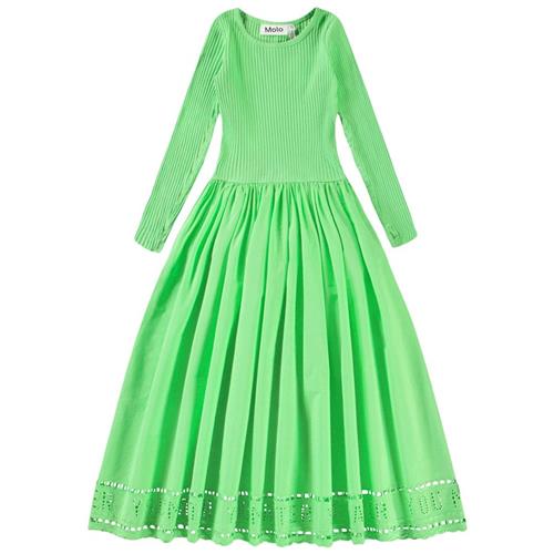 Molo Cibelle Long-Sleeved Dress Green Vibes 146/152 cm  Grøn  146/152 cm  Piger