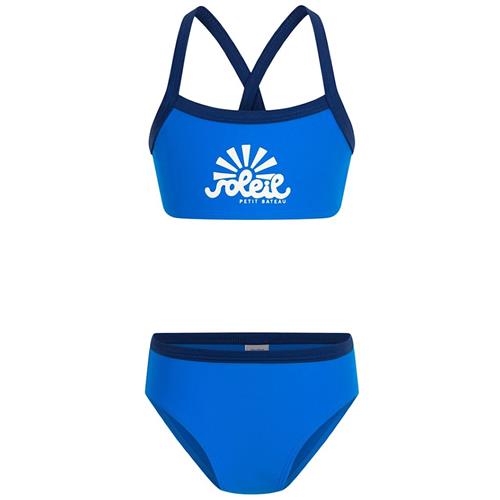 Petit Bateau Logo Bikini Blå 5 Y  Blå  5 år  Piger