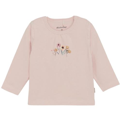 Minymo Langærmet T-shirt Peach Whip 62 cm  Lyserød  62 cm  Piger
