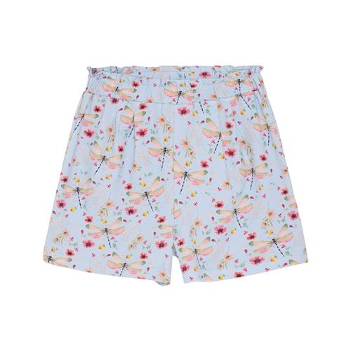 Minymo GOTS Shorts Aop Skyway 128 cm  Blå  128 cm  Piger
