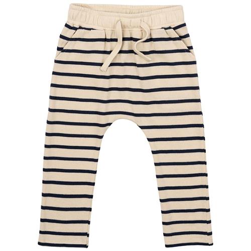 The New Siblings GOTS Nat Uni Bukser Mood Indigo Striped Mood Indigo Striped 80 cm  Marineblå  80 cm  Drenge, Piger