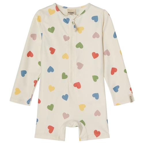 Kuling Paros UV-dragt Rainbow Hearts 62/68 cm  Hvid  62/68 cm  Drenge, Piger