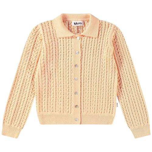 Molo Gwendolyn Knitted Cardigan Pale Melon 92/98 cm  Orange.  92/98 cm  Piger