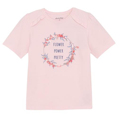 Minymo T-shirt Pink Dogwood 92 cm  Lyserød  92 cm  Piger