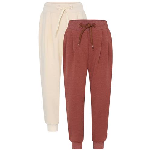 Minymo Basic 2-pak Sweatpants Mahogany 128 cm  Brun  128 cm  Piger