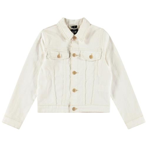 Molo Heidi Denim Jacket Crisp White 110 cm  Hvid  110 cm  Drenge, Piger