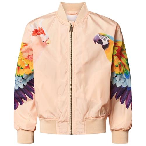 Molo Haliva Jacket Fantasy Parrots 92 cm  Orange.  92 cm  Drenge, Piger