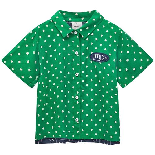 Wynken W.K Skjorte Fresh Green Polka Dot 2 Y  Grøn  2 år  Drenge, Piger