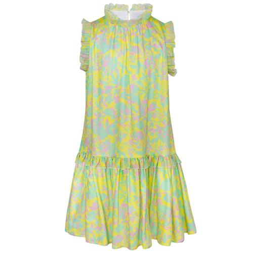 Paade Mode Blomstret Kjole Anemone Yellow 10 Y  Gul  10 år  Piger