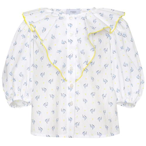 Paade Mode Blomstret Bluse Pearl White 10 Y  Hvid  10 år  Piger