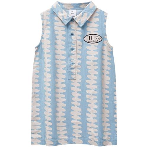 Wynken Amore Denim-kjole Soft Pink Stripe 6 Y  Blå  6 år  Piger