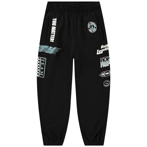 Molo Allen Soft Pants Messages 104cm  Sort  104 cm  Drenge, Piger