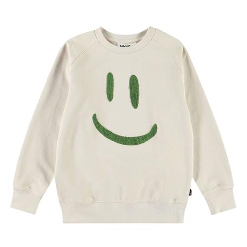 Molo Mike Sweatshirt White Noise 116 cm  Hvid  116 cm  Drenge, Piger