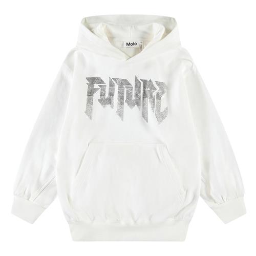Molo Maxx Hoodie White 122 cm  Hvid  122 cm  Drenge, Piger