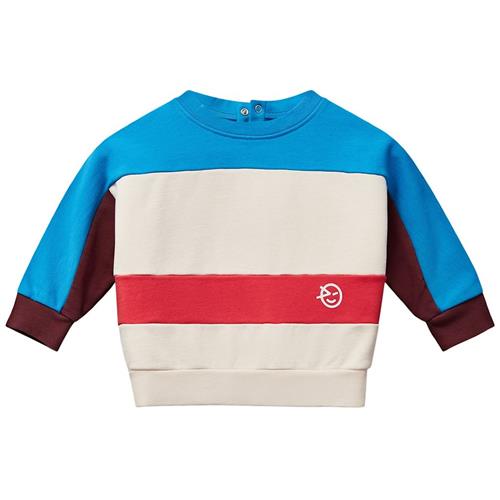 Wynken Mini Keel Sweatshirt Ecru Blue Red 6 months  Creme  6 måneder  Drenge, Piger