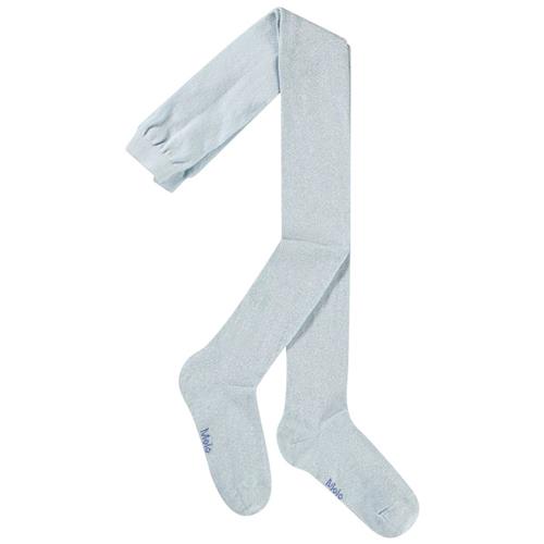 Molo Glitter Tights Skywriting 158/164 cm  Blå  158/164 cm  Drenge, Piger