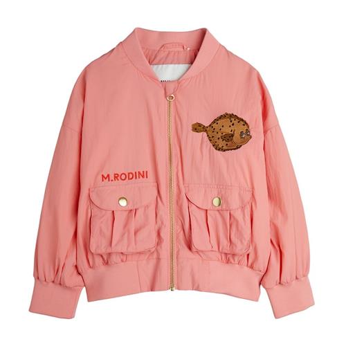 Mini Rodini Flundra Nylon Baseball-jakke Pink 128/134 cm  Lyserød  128/134 cm  Piger