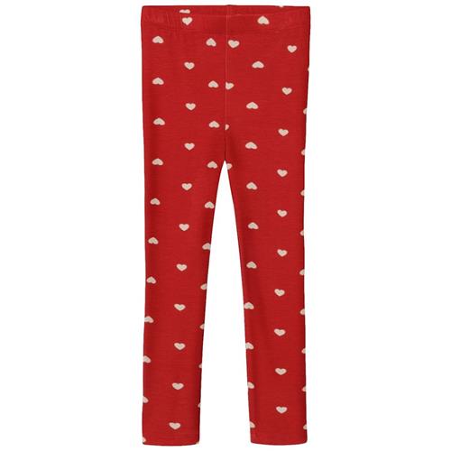 Fliink Kelly Leggings Pompeian Red Aop 12 months  Rød  12 måneder  Drenge, Piger