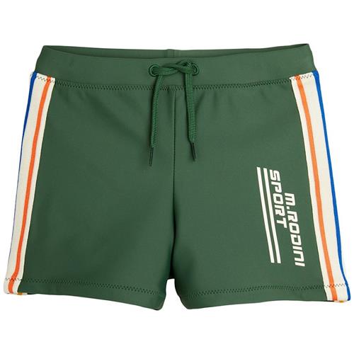 Mini Rodini Sport Badebukser Grønne 80/86 cm  Grøn  80/86 cm  Drenge