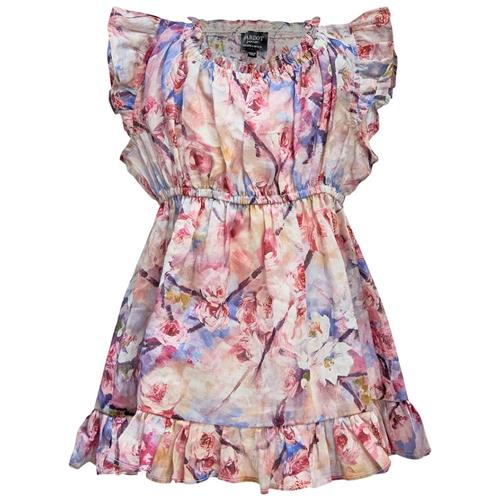 Bardot Junior Ayala Blomstret Kjole Azure Flor 12-18 months  Lyserød  12-18 måneder  Piger
