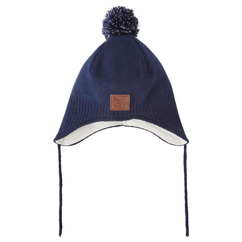Kuling Narvik Helmet Beanie Med Fleeceforing Navy 48/50 cm  Marineblå  48/50 cm  Drenge, Piger