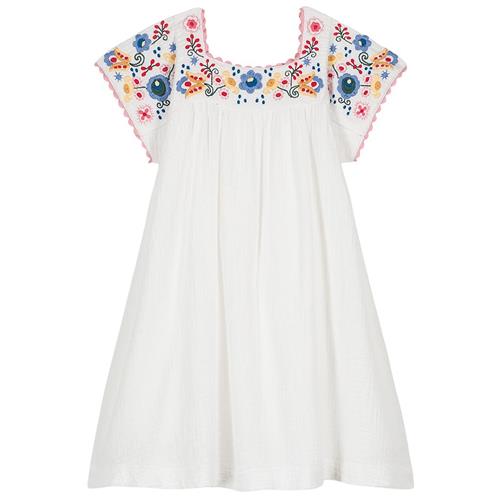 Louise Misha Daya Kjole White 4 Y  Hvid  4 år  Piger