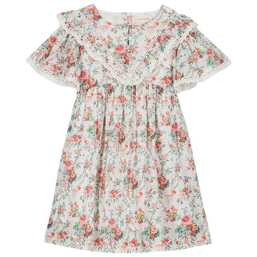 Louise Misha Siloe Kjole Cream Rosa Festa 3 Y  Creme  3 år  Piger