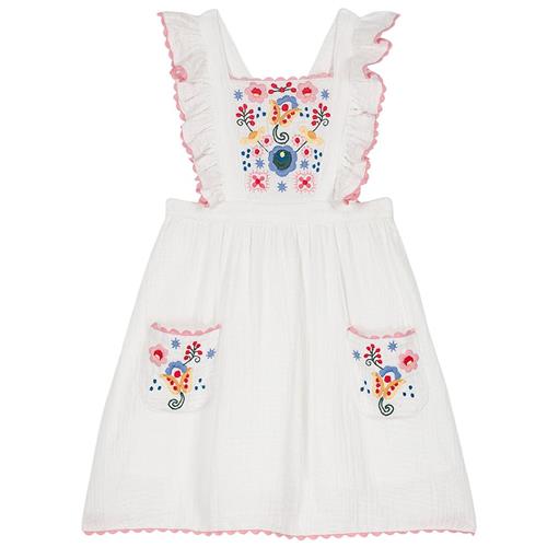 Louise Misha Huguette Kjole White 8 Y  Hvid  8 år  Piger