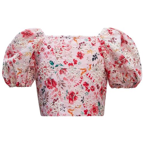 Bardot Junior Amelia Blomstret Top Blush 4 Y  Lyserød  4 år  Piger