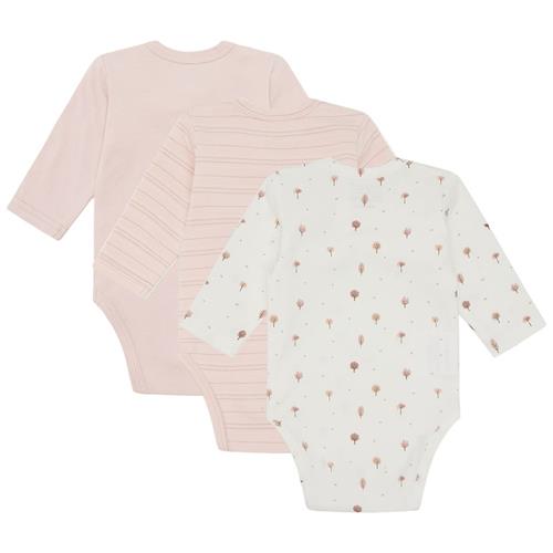 Hust&Claire Base 3-pak Baby Body Peach Dust 68 cm  Lyserød  68 cm  Drenge, Piger
