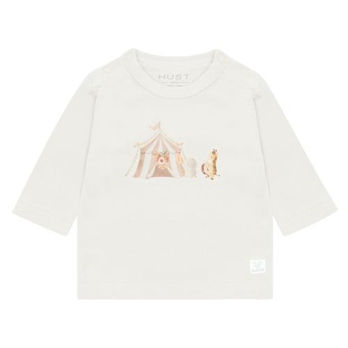 Hust&Claire Alex Langærmet T-shirt Snow White 62 cm  Hvid  62 cm  Drenge, Piger
