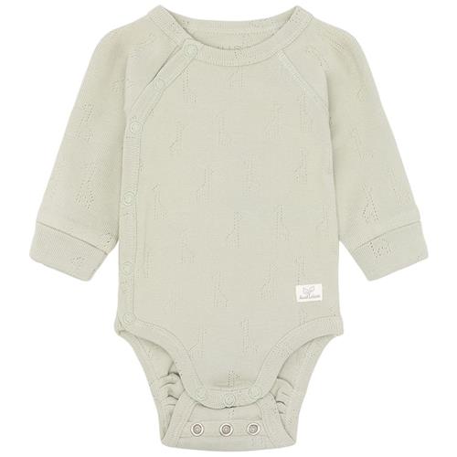 Hust&Claire Bing Baby Body Green Sage 74 cm  Grøn  74 cm  Drenge, Piger
