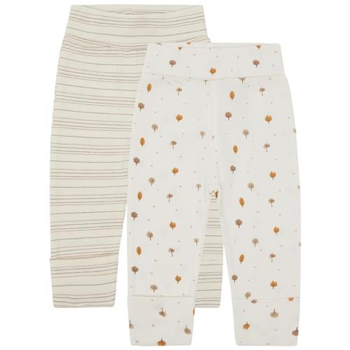 Hust&Claire Luca 2-pak Leggings Snow White 62 cm  Hvid  62 cm  Drenge, Piger